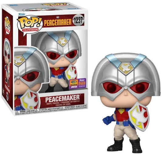 Funko POP! Television Peacemaker (With Shield) #1237 Wondercon 2022 Limited Edition Exclusive Sticker