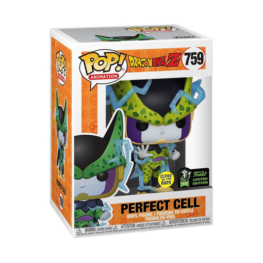Funko POP! Animation Dragonball Z Perfect Cell GITD #759 ECCC Limited Edition Convention Stickered Exclusive