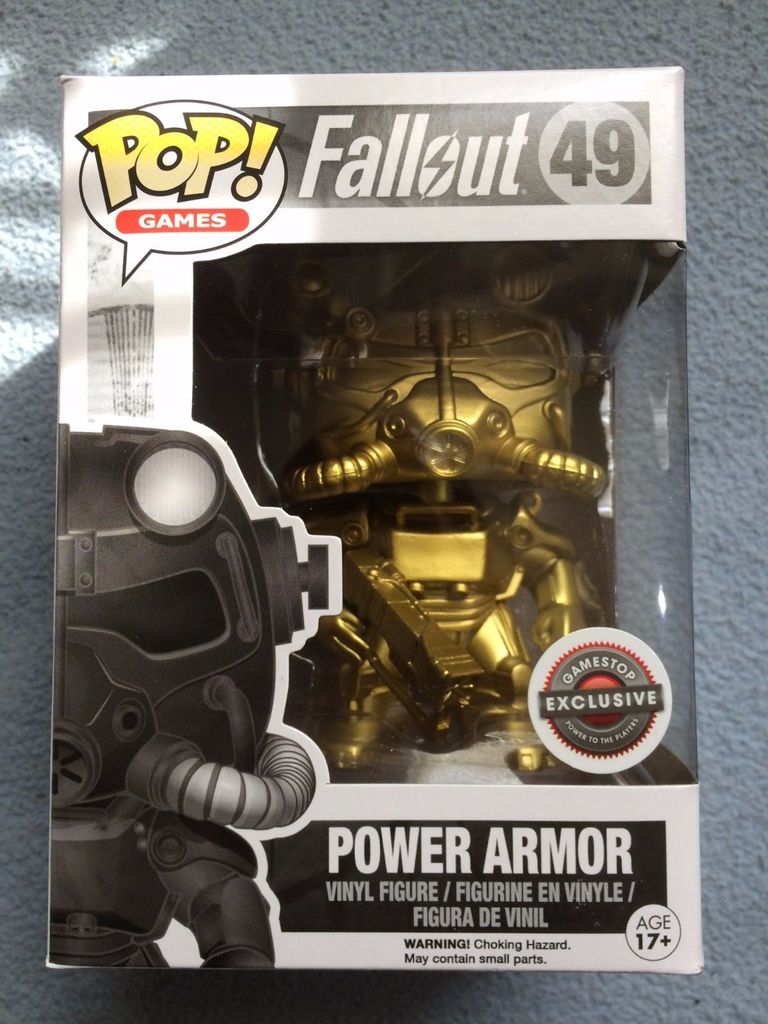 Funko POP! Games Fallout Power Armor #49 [Gold] GameStop Exclusive