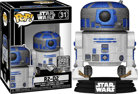 Funko POP! Star Wars R2-D2 #31 [Diamond Collection] Exclusive