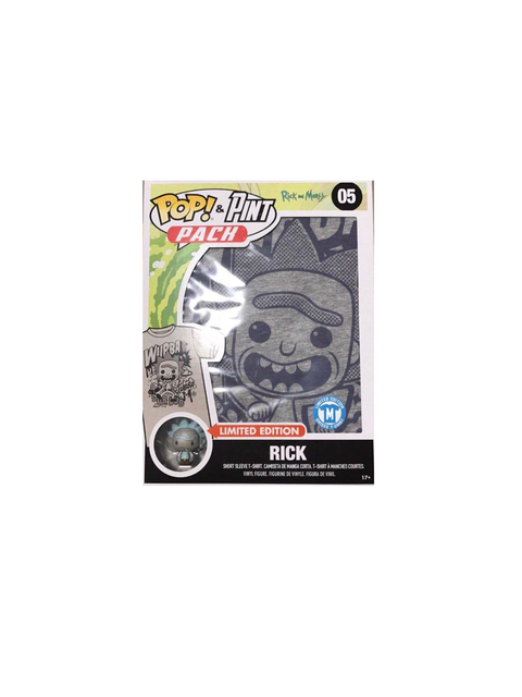 Rick (Wubba) Funko POP! Tees Funko POP! and Pint Pack Size M