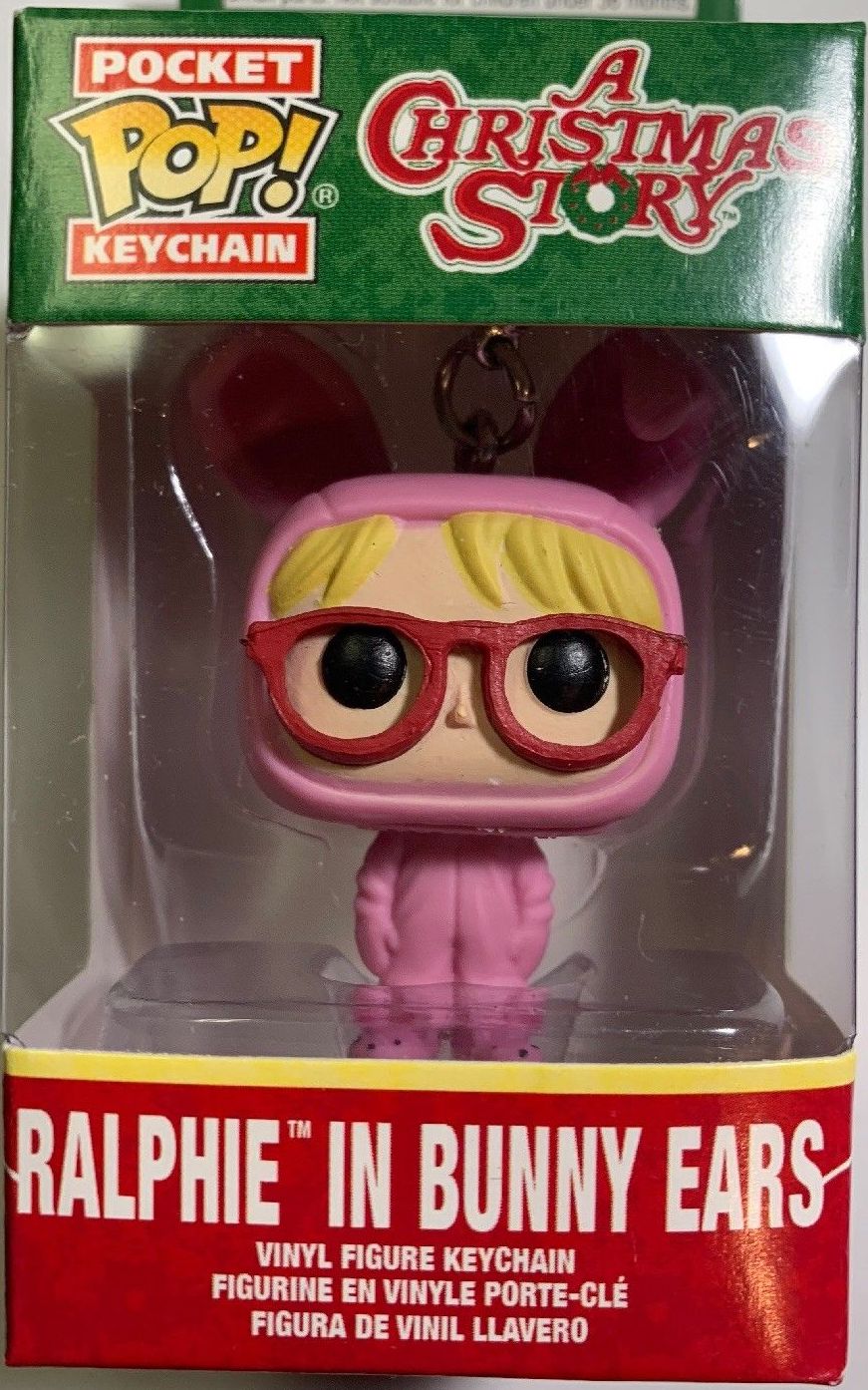 Funko Pocket POP! Keychain Ralphie in Bunny Ears and Christmas Story Digital Download Card