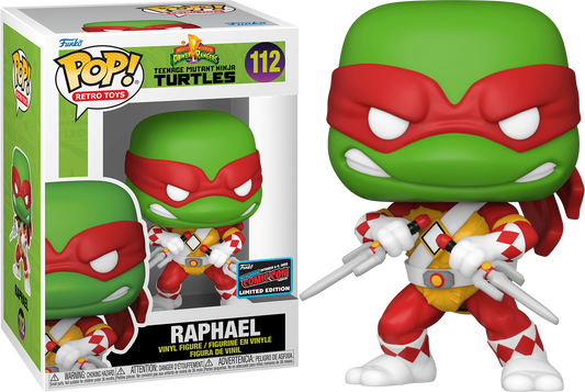 Funko POP! Retro Toys MMPR & TMNT Raphael #112 Limited Edition 2022 NYCC Exclusive Sticker
