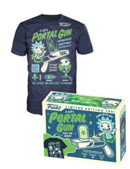 RICK AND MORTY - Ricks Portal Gun - Funko Pop Tee [XL]