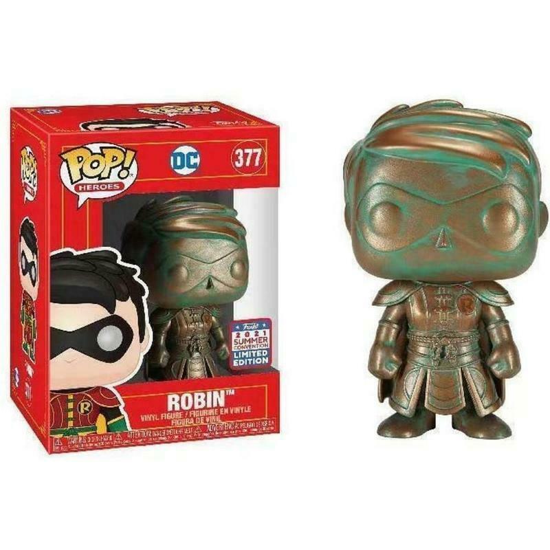 Funko POP! Heroes DC CHASE Robin #377 [Imperial Palace,Hooded,Patina] Exclusive