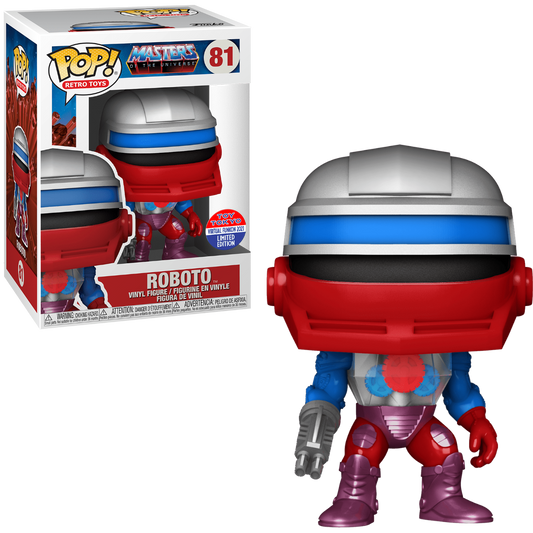 Funko POP! Retro Toys Masters of the Universe Roboto #81 Toy Tokyo 2021 Virtual Funkon Limited Edition
