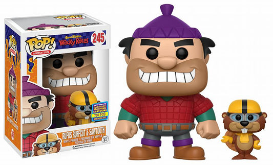 Funko POP! Animation Hanna Barbera Wacky Races Rufus Ruffcut & Sawtooth #245 LE 750 Exclusive