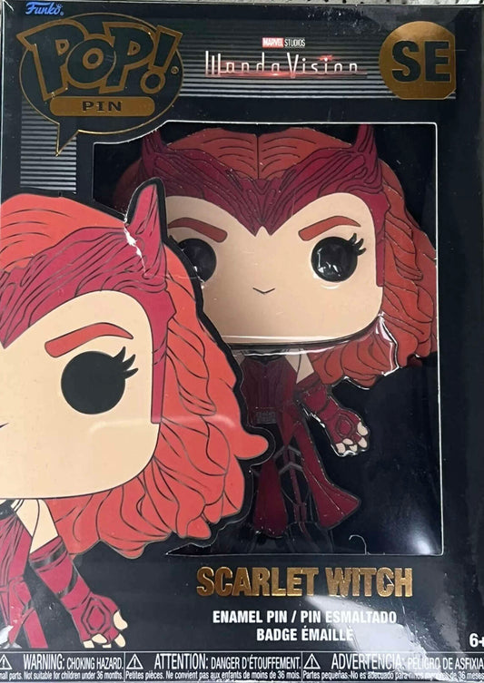 Funko POP! Pin Marvel Studios Wandavision Scarlet Witch Large Enamel Pin Exclusive