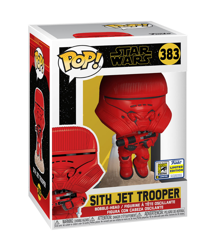 Funko POP! Star Wars Sith Jet Trooper #383 SDCC Limited Edition Convention Stickered Exclusive