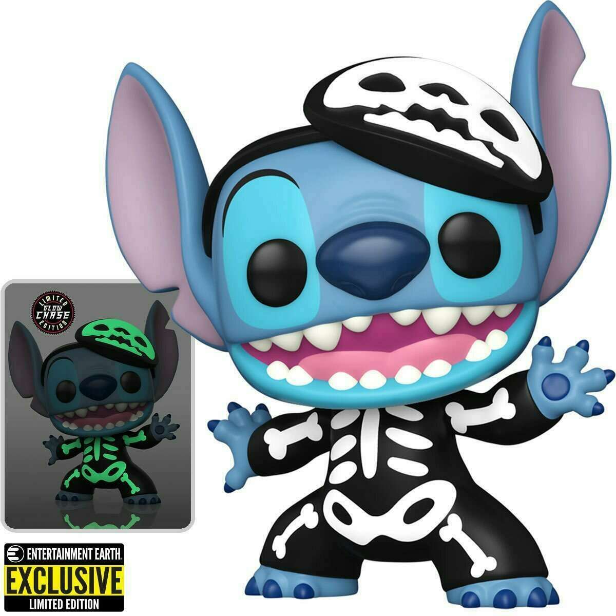 Funko POP! Disney Lilo & Stitch CHASE Skeleton Stitch #1234 [Glows in the Dark] Exclusive