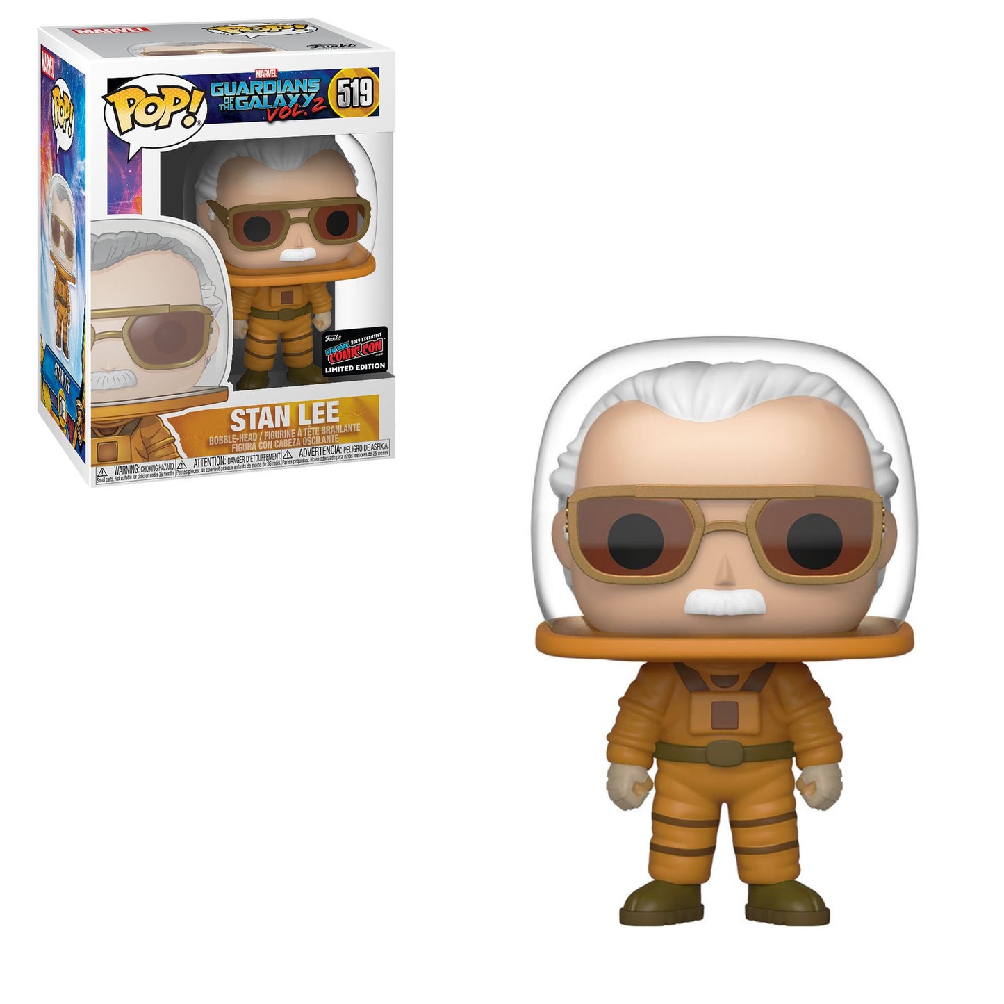 Funko POP! Marvel Guardians of the Galaxy Vol. 2 Stan Lee #519 [Astronaut] NYCC Stickered Exclusive