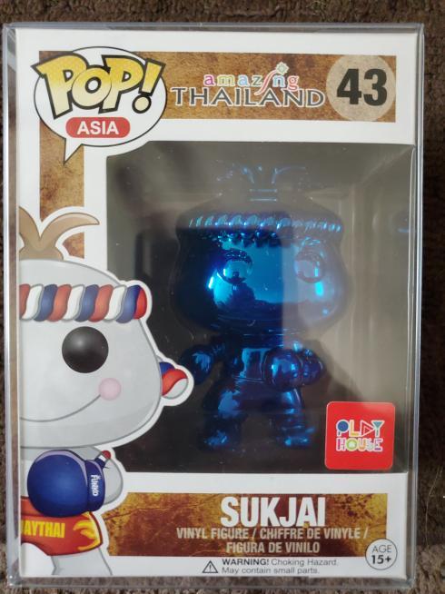 Funko POP! Asia Amazing Thailand Sukjai #43 [Blue Chrome] Exclusive
