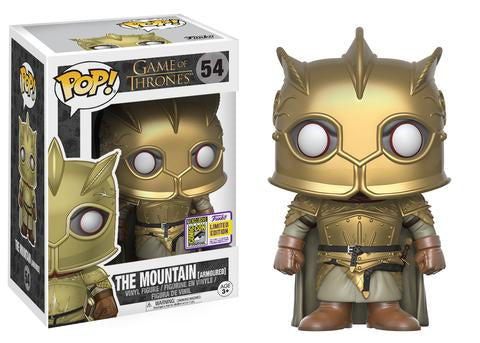 Funko POP! Game of Thrones The Mountain (Armoured) #54 SDCC Limited Edition Convention Sticker