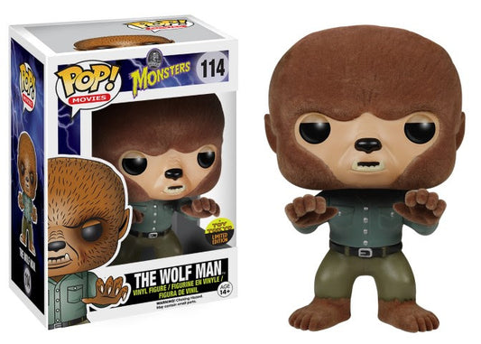 Funko POP! Movies Universal Monsters The Wolf Man #114 [Flocked] Toy Tokyo Exclusive