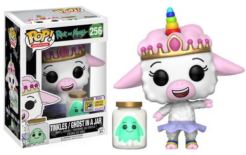 Funko POP! Rick and Morty - Tinkles & Ghost in a Jar 2017 SDCC Limited Edition Convention Sticker Exclusive