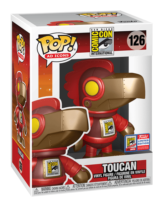 Funko POP! Ad Icons SDCC Toucan #126 [Red, Metallic Robot] Exclusive
