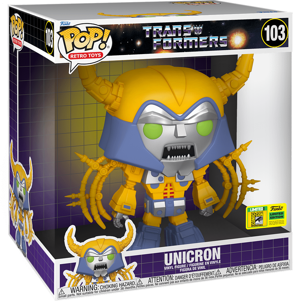 Funko POP! Retro Toys Transformers Unicron #103 (2022 SDCC Exclusive Sticker)
