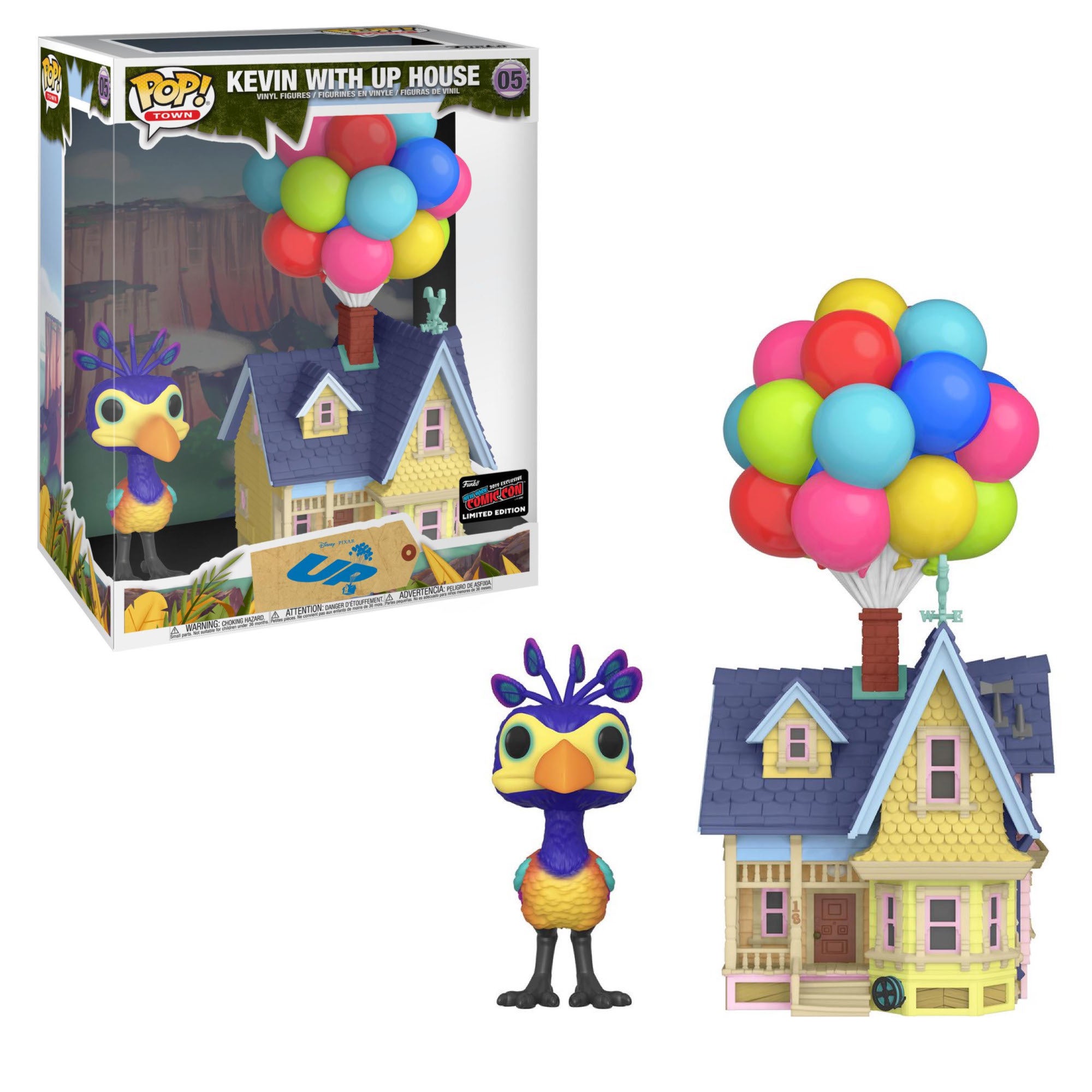 Funko POP! Town Disney Pixar Kevin with Up House #05 NYCC 2019 Limited Edition Convention Sticker Exclusive