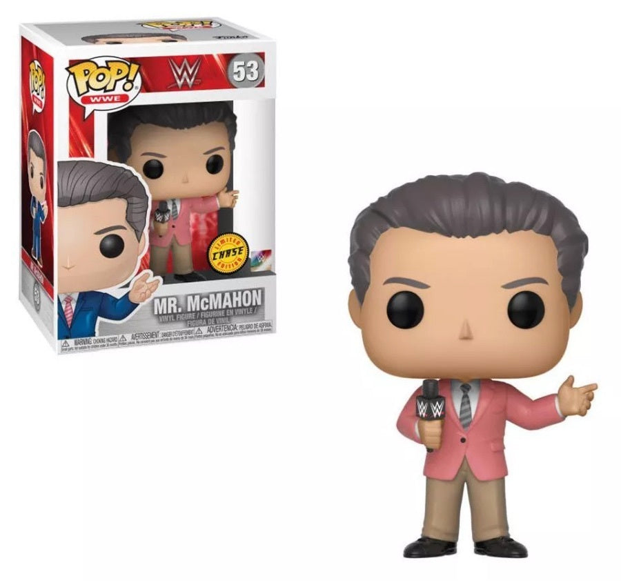 Funko POP! WWE CHASE Mr. McMahon #53 [Pink Blazer]