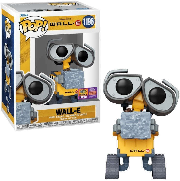 Funko POP! Disney Pixar Wall-E (Trash Cube) #1196 Wondercon 2022 Limited Edition Exclusive Sticker