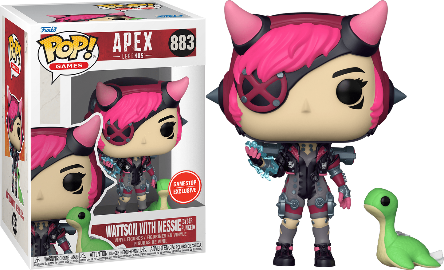Funko POP! Games Apex Legends Wattson with Nessie (Cyber Punked) #883 Exclusive