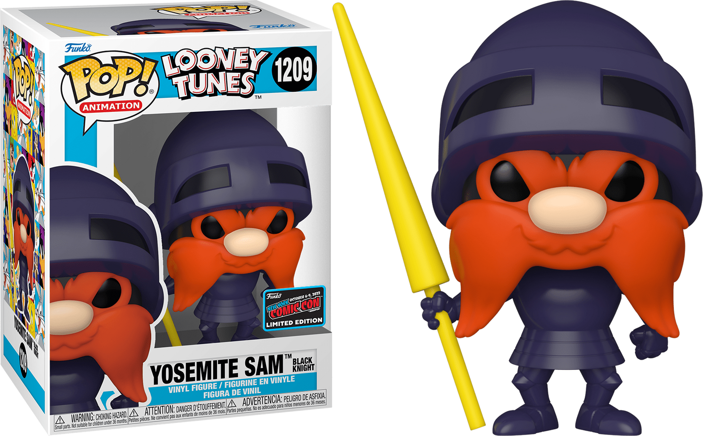 Funko POP! Looney Tunes Yosemite Sam (Black Knight) #1209 NYCC Limited Edition Convention Sticker
