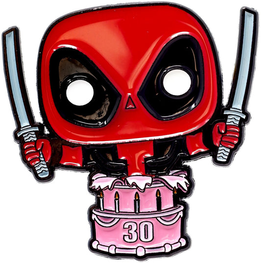 Funko Marvel Deadpool 30th Birthday 2-Inch Enamel Pin Collector Corps Exclusive