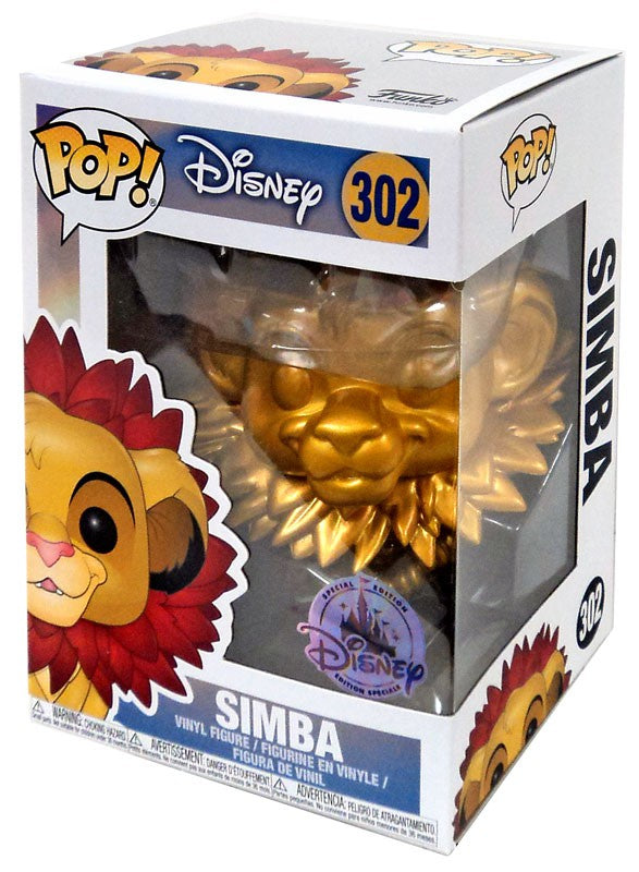 Funko POP! Disney The Lion King Simba Exclusive #302 [Gold, Leaf Mane]