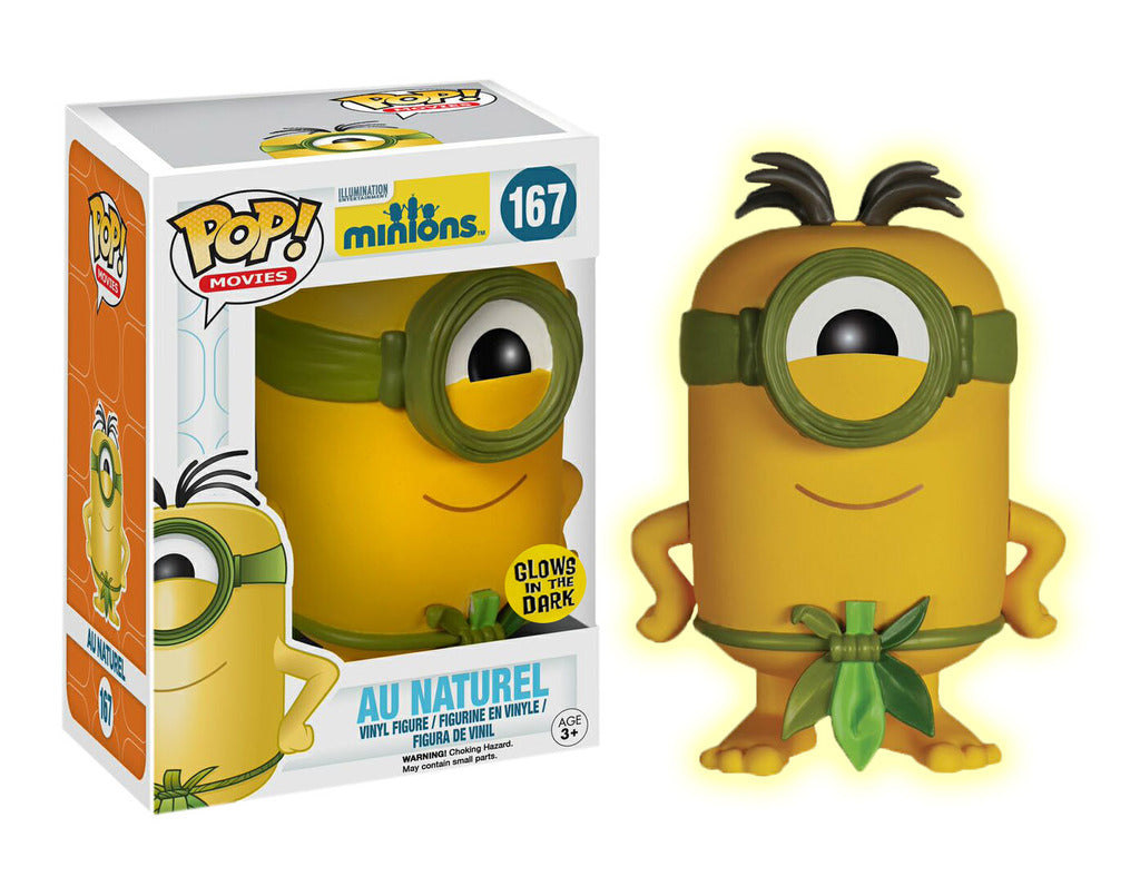Funko POP! Movies Minions Au Naturel #167 [Glows in the Dark] Exclusive