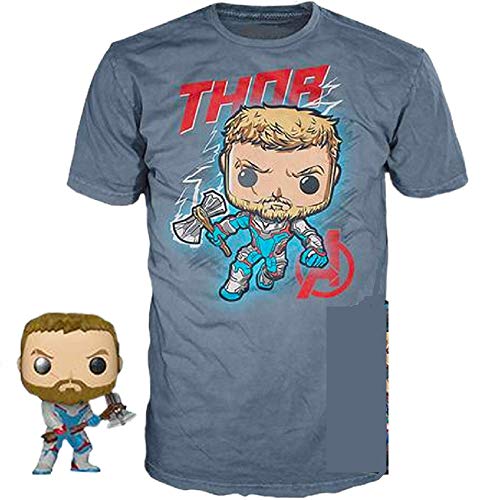 Funko POP! Tees Marvel Avengers Endgame Thor with Size Large T-Shirt Collectors Box