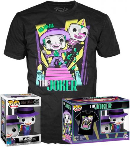 Funko POP! and Tee DC Heroes The Joker with Speaker with Size XL T-Shirt Collectors Box Exclusive