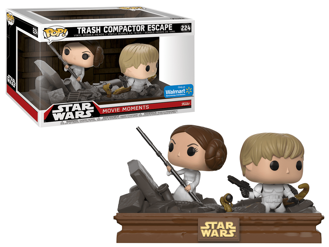 Funko POP! Star Wars Movie Moments Trash Compactor Escape #224 2-Pack Exclusive