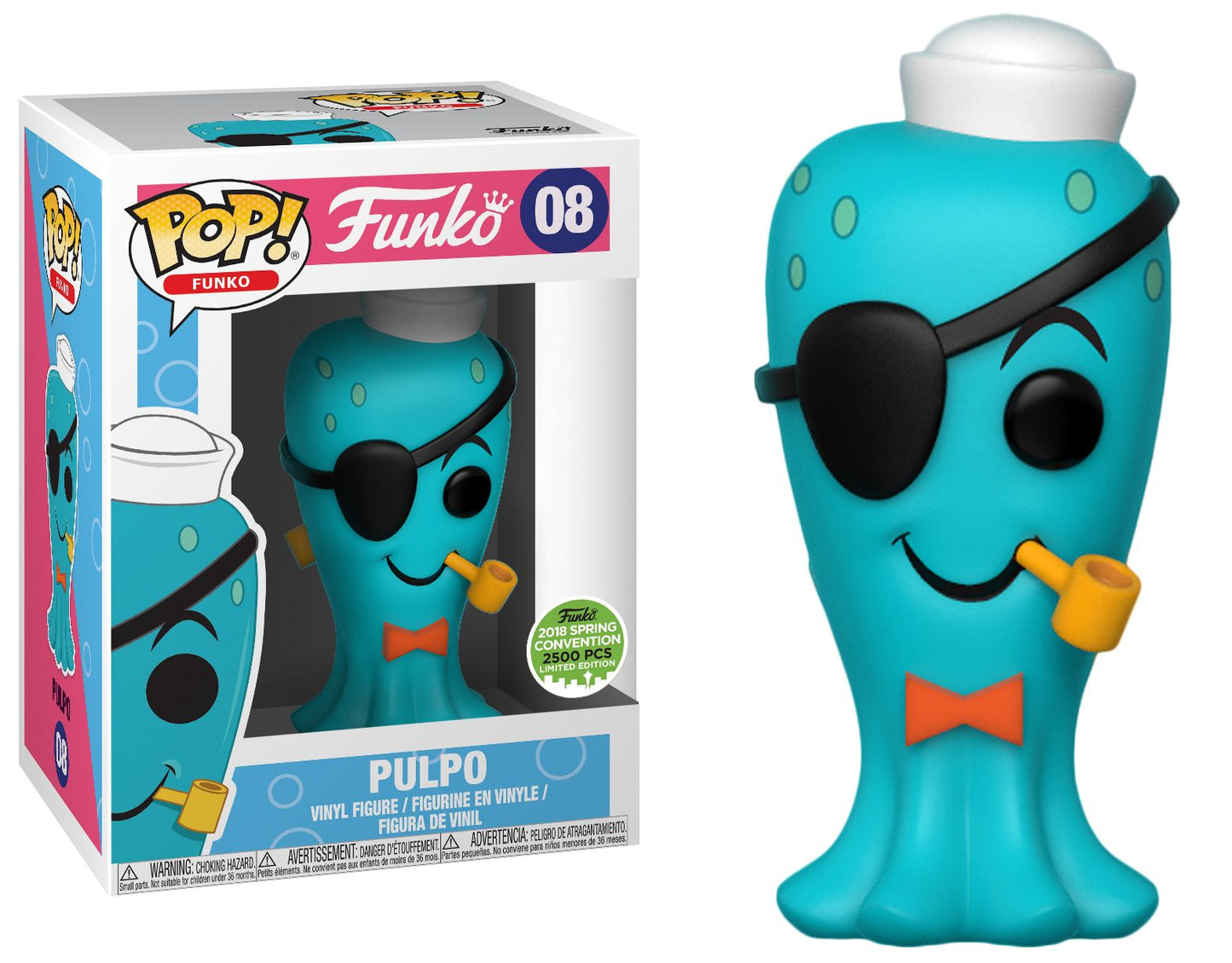 Funko POP! Fantastik Plastik Pulpo #08 [Purple] LE 1000 Exclusive