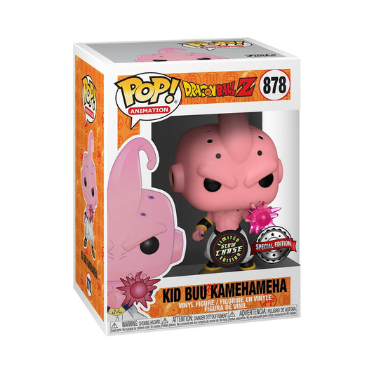 Funko POP! Animation Dragonball Z CHASE Kid Buu Kamehameha #878 [Glows in the Dark] Exclusive