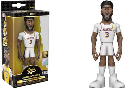 Funko GOLD NBA Anthony Davis CHASE (LA Lakers White Uniform) 5" Figure