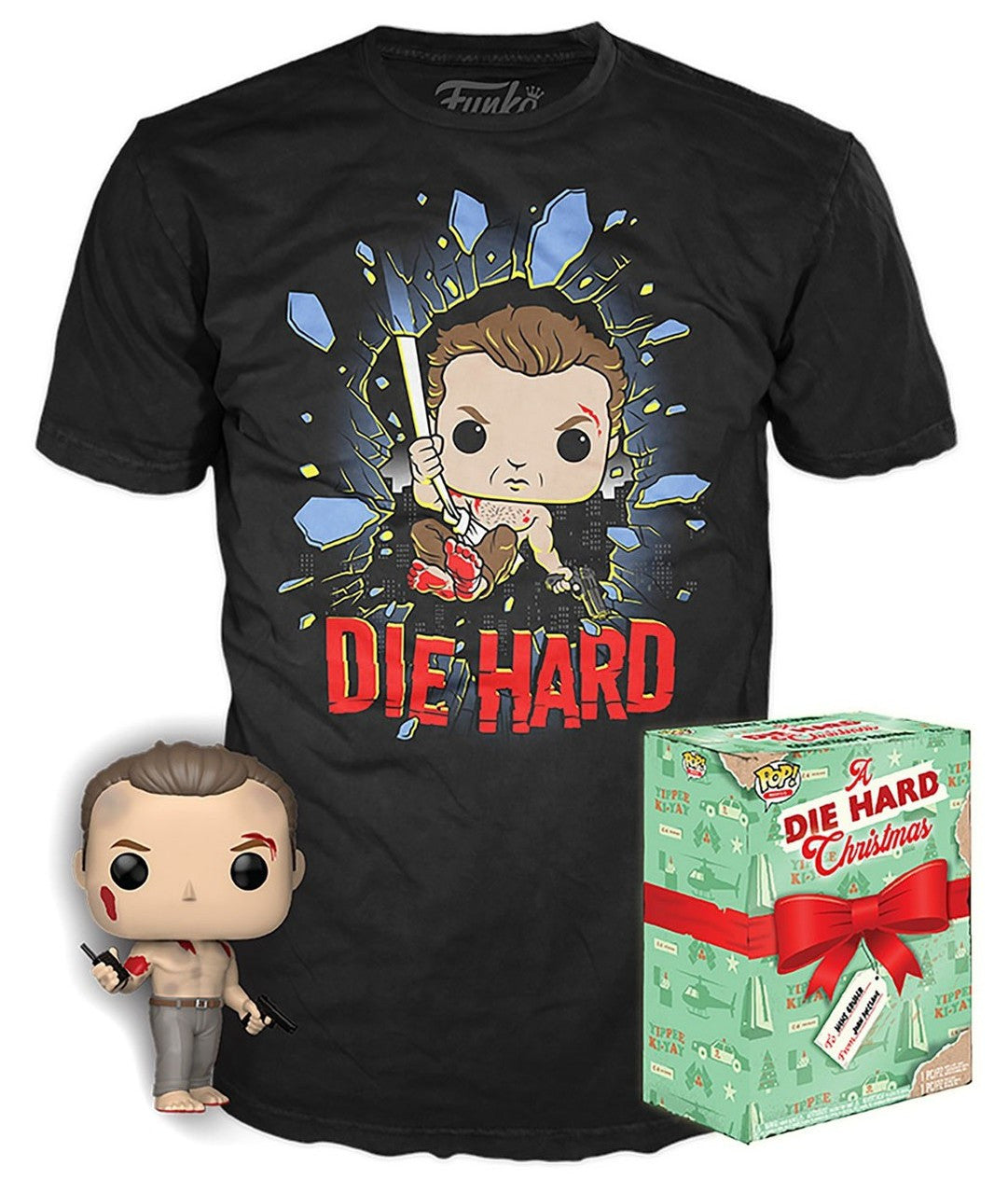 Funko POP! And Tee Die Hard John McClane [Shirtless] with Size Large T-Shirt Collectors Box Exclusive