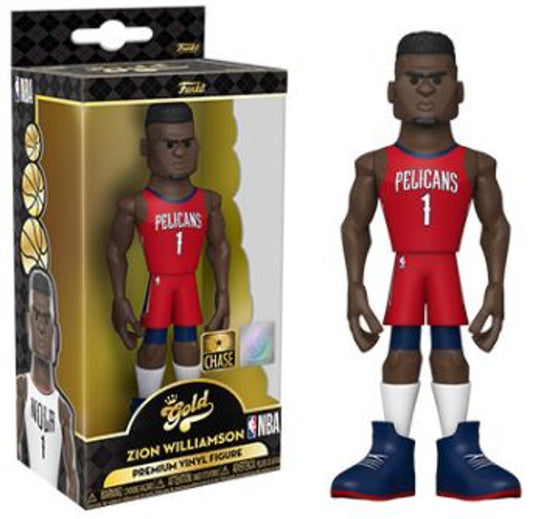 Funko GOLD NBA CHASE Zion Williamson (Home Uniform) 5" Figure