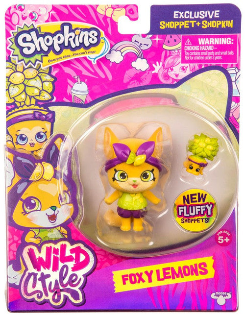 Shopkins Shoppets Season 9 Wild Style Foxy Lemons Doll Figure