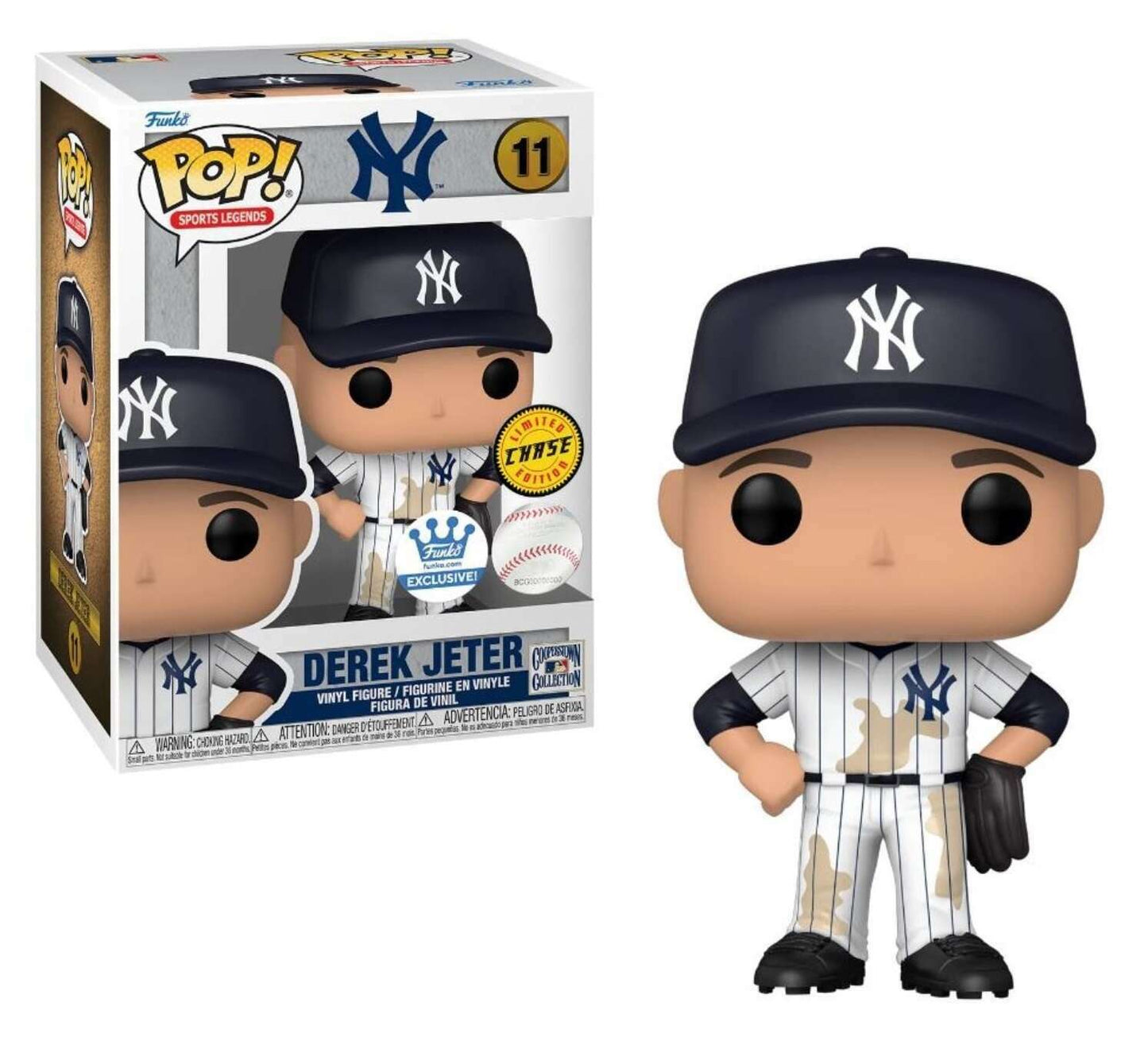 Funko POP! Sports Legends New York Yankees CHASE Derek Jeter #11 [Muddy] Funko Shop Exclusive