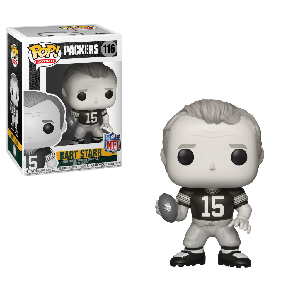 Funko POP! Football NFL Legends Green Bay Packers Bart Starr #116 [Black and White] Exclusive