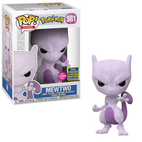 Funko POP! Games Pokemon Mewtwo #581 [Flocked] Exclusive