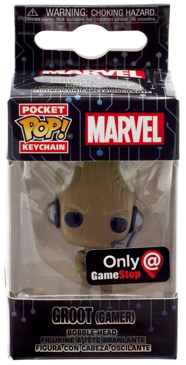 Funko Pocket POP! Keychain Marvel Groot [Gamer] Exclusive