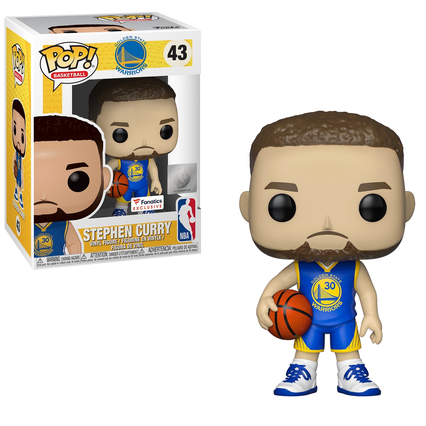 Funko POP! Basketball: Warriors - Stephen Curry (Blue Jersey) Pop!