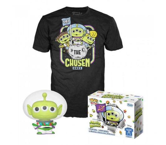 Funko POP! and Tee Disney Pixar Alien Remix Buzz Lightyear Alien with Size Large T-Shirt Collectors Box Exclusive