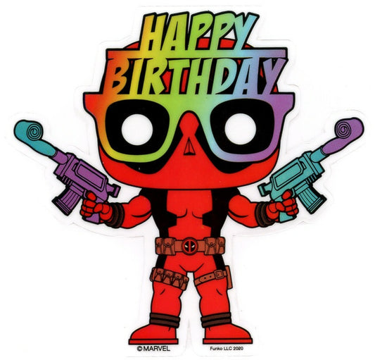 Funko Marvel Deadpool Birthday 3-Inch Sticker Exclusive