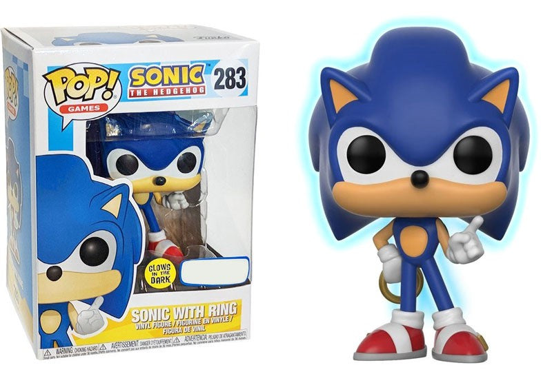 Funko POP! Games Sonic the Hedgehog - Sonic with Ring #283 [Glows in the Dark] Exclusive