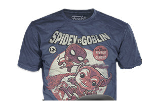 Funko POP! Tees Marvel Rivals Spidey vs Goblin Size 3XL Collector Corps Exclusive