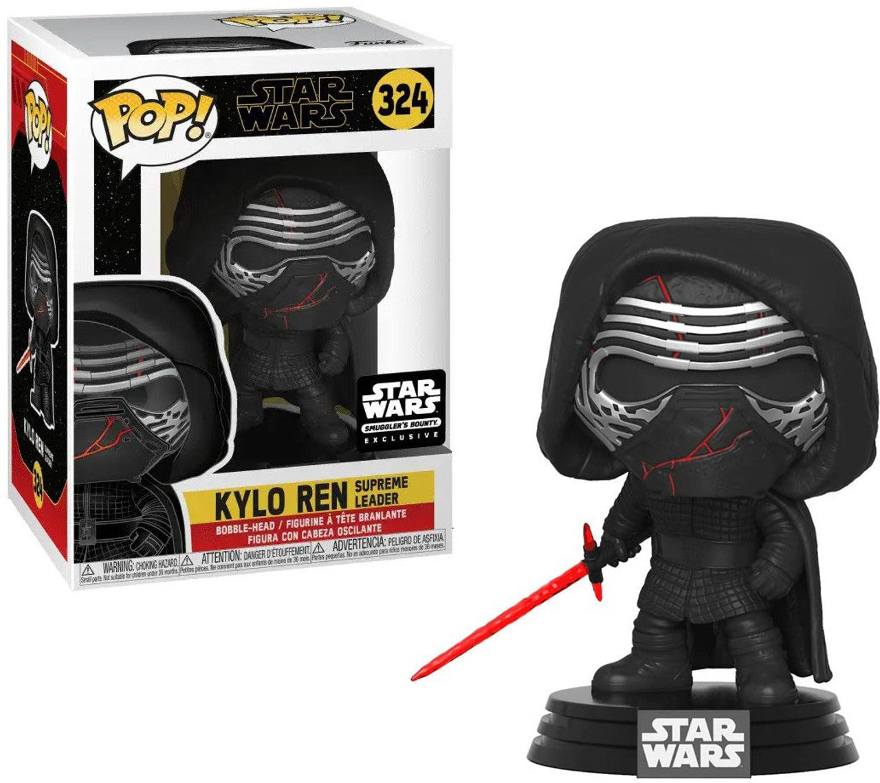 Funko POP! Star Wars Kylo Ren Supreme Leader #324 [Hooded] Smuggler's Bounty Exclusive