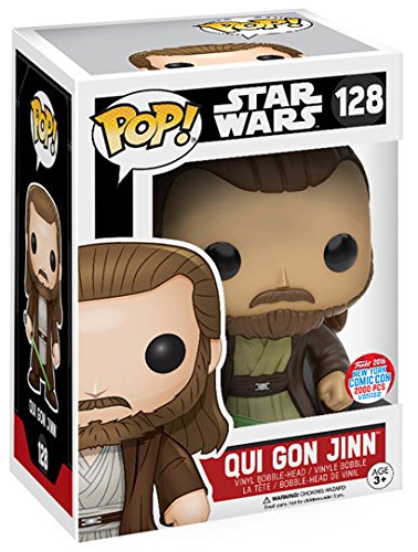 Funko POP! Star Wars Episode I The Phantom Menace Qui Gon Jinn #128 LE 2000 NYCC Exclusive