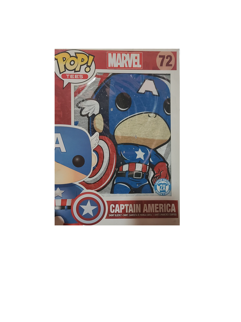 Funko POP! Tees Marvel Captain America Size 2XL